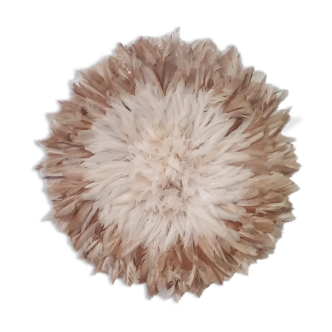 Juju hat blanc contour beige de 60 cm