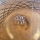 Vintage amber glass carafe with diamond pattern – Retro soliflore