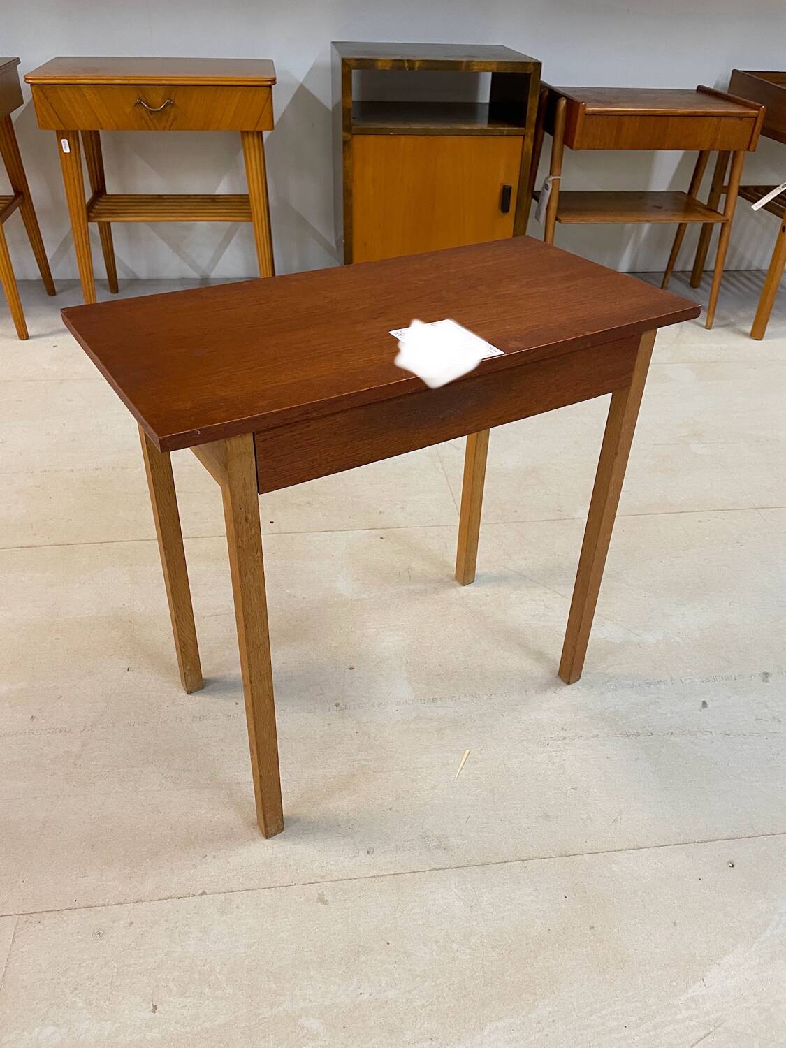 Teak bedside table, Glas & Trä, Sweden, 1960
