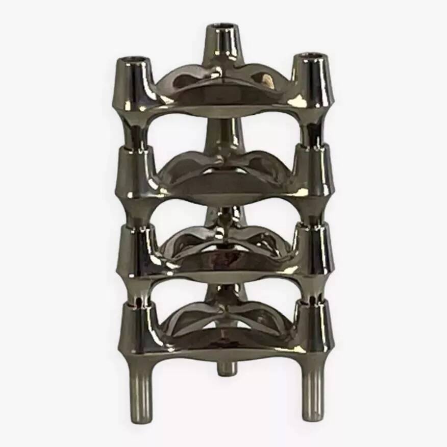 Set of 4 Nagel candle holders