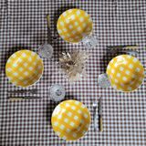 La Redoute x Selency set of 4 yellow semi-deep plates