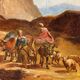 Oil painting on canvas from the 18th century featuring young peasant women.