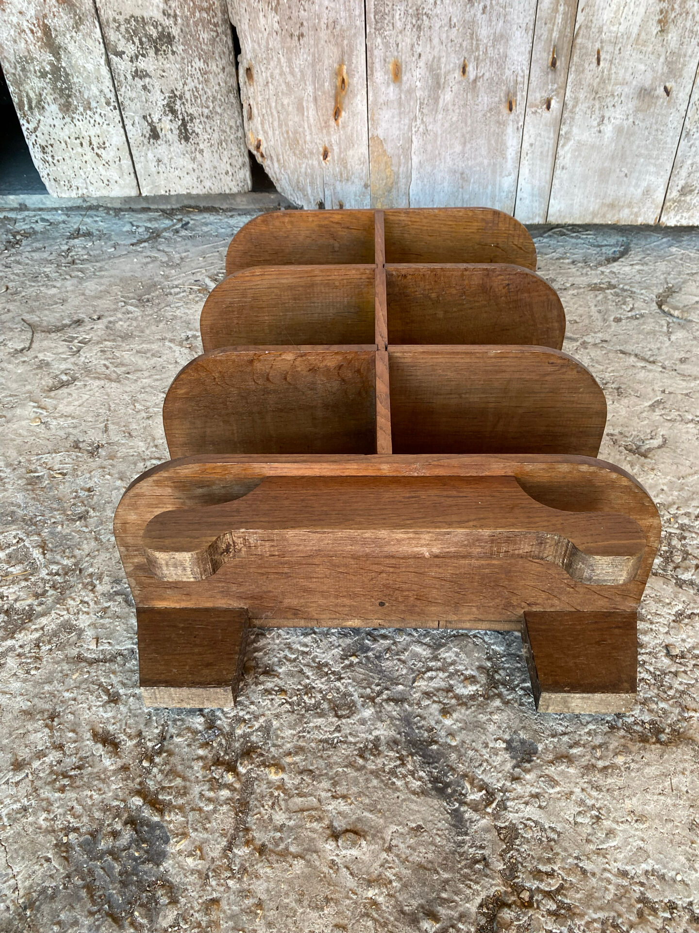Shelf antique furniture art deco oak wood 1920s 1930s vintage