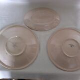2 vegetable dishes and 1 ravier Digoin Sarreguemines model 9181