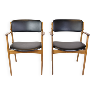 Set Of Two Armchairs Model OD50 Made In Rosewood By Erik Buch From 1950s