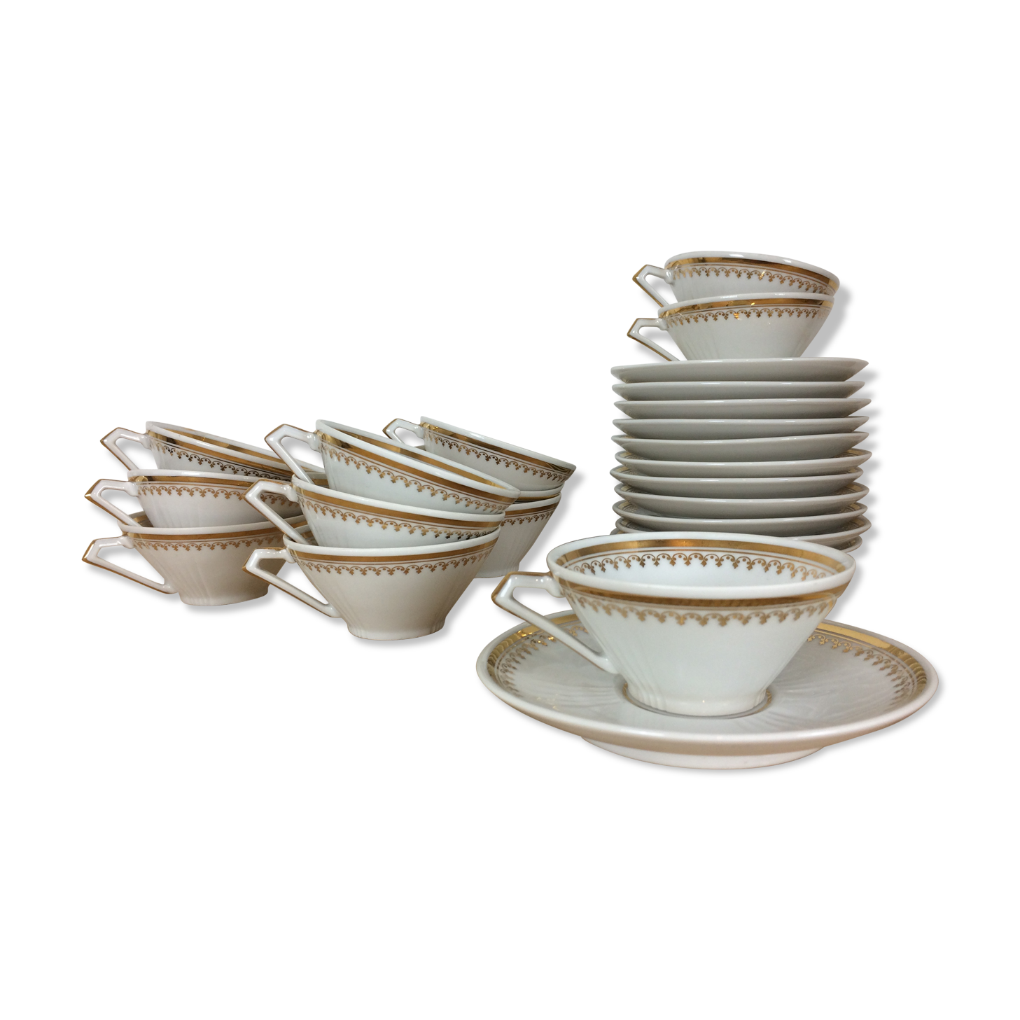 12 cups porcelain tea cups from Limoges