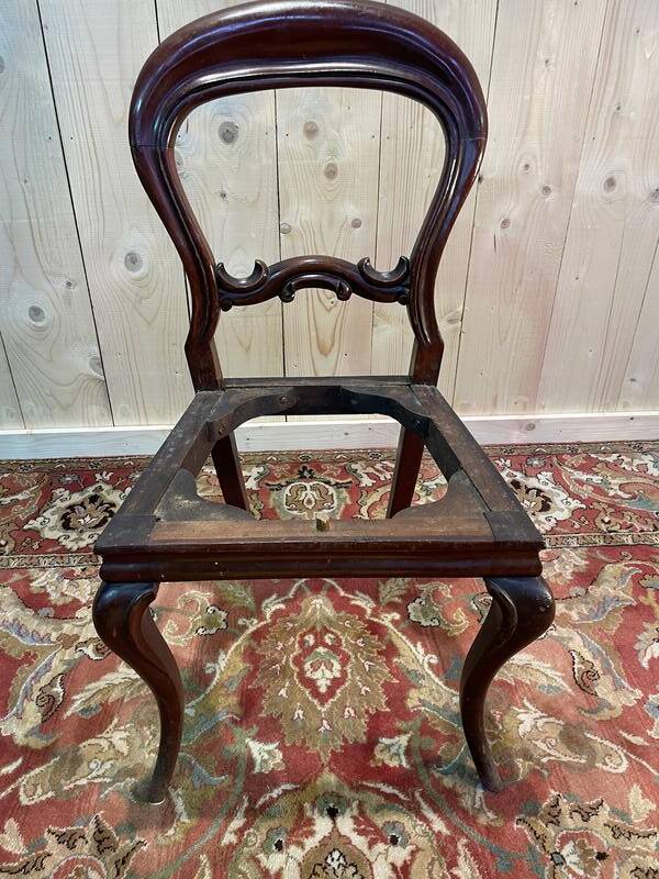 Set of 6 Louis XV mahogany chairs
