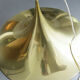 Semi brass hanging lamp design Claus Bonderup & Thorsten Thorup for Fog-Morup, Denmark