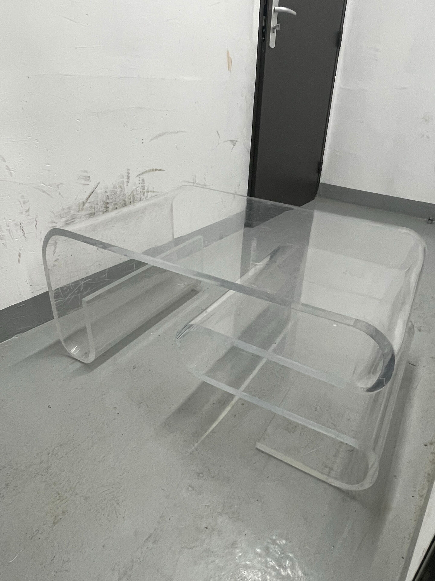 Vintage plexiglass coffee table