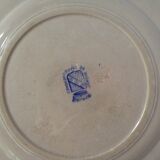 Opaque talking plate of Sarreguemines 19th century