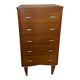 Vintage oak chest of drawers with oak veneer