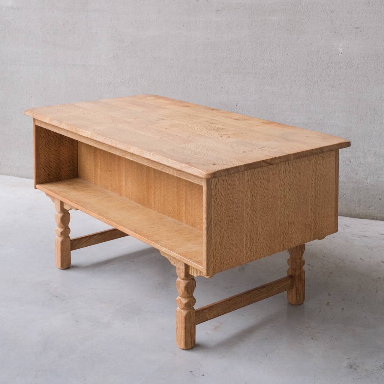 Danish Mid-Century Oak Desk attr. to Henning Kjaernulf