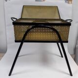 metal seamstress style vintage 1960 yellow and black