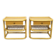 Pair of bamboo bedside tables by Kenneth Bergenblad for DUX, 1960s