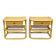 Pair of bamboo bedside tables by Kenneth Bergenblad for DUX, 1960s