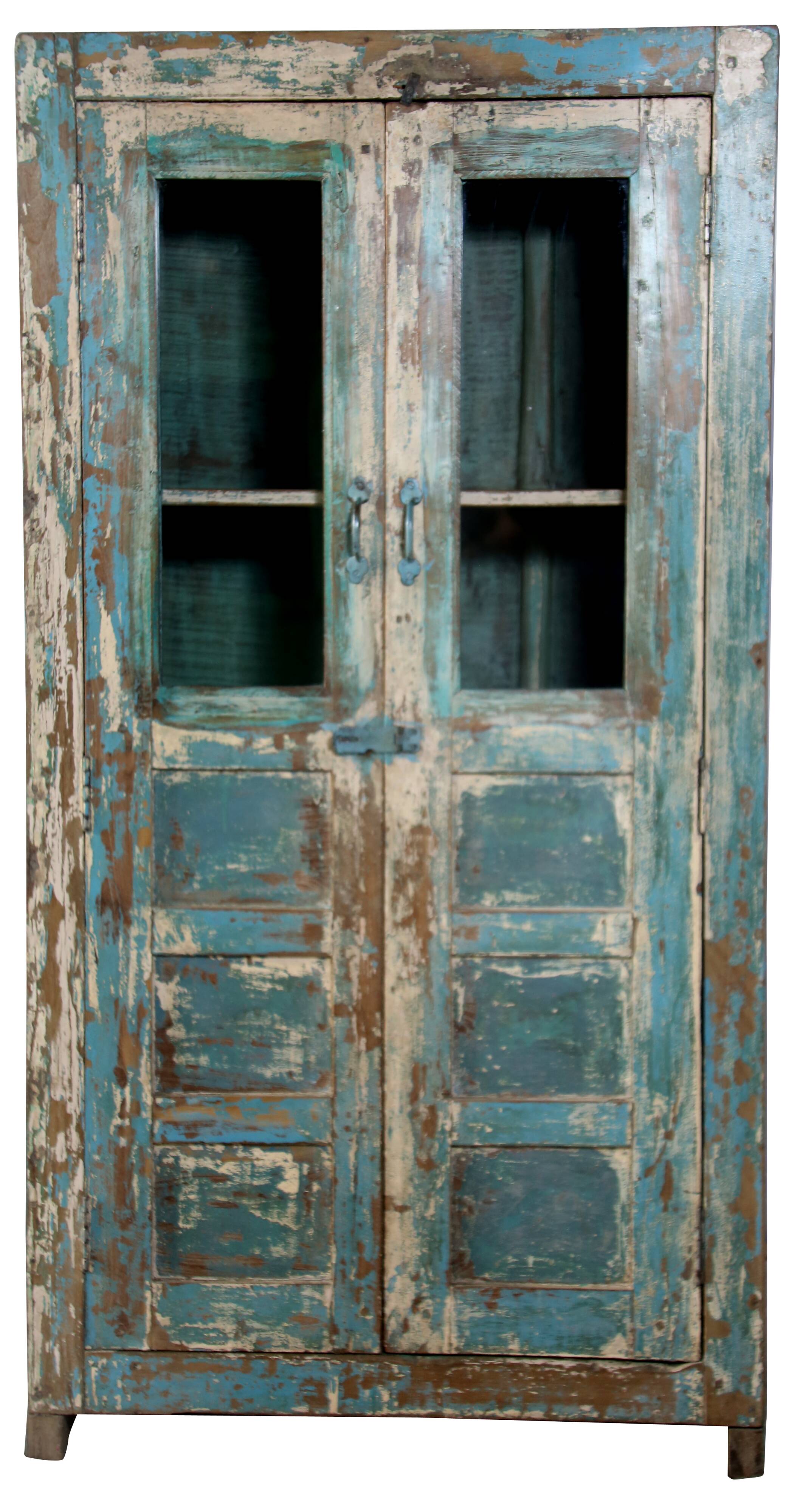 Old croeselier - Burmese teak cabinet