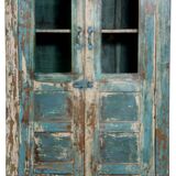 Old croeselier - Burmese teak cabinet