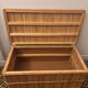 Rattan bank safe, 1950s