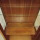 Solid wood display cabinet.