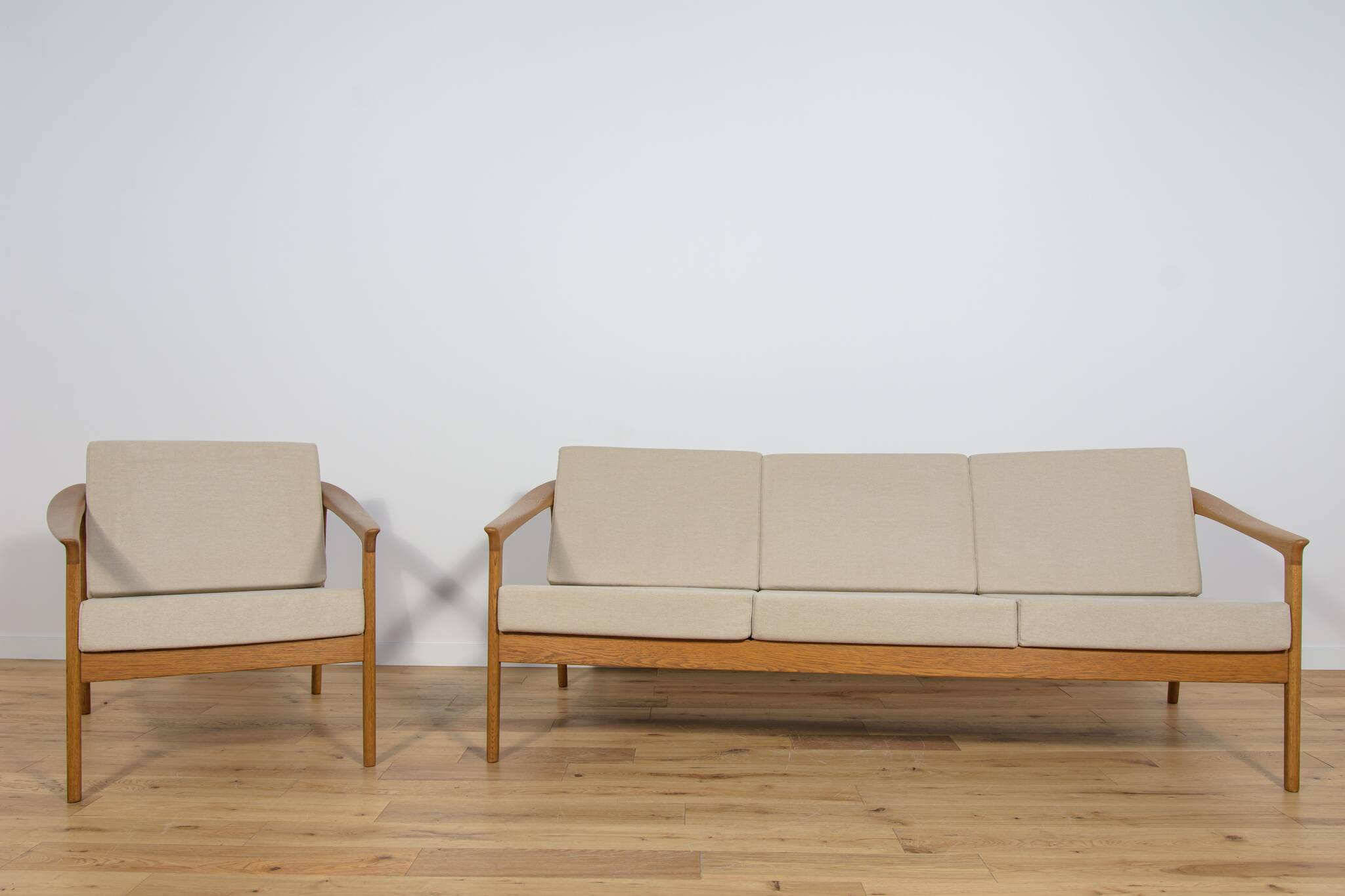 Mid Century Sofa and Armchair Monterey /5-161 by Folke Ohlsson for Bodafors, 1968, Set of 2