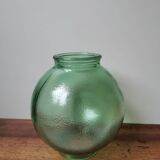 Globe of vintage molded glass lamp green hanging lamp