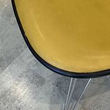 Fibreglass chair skai vinyl DSR Eiffel yellow Eames Herman Miller