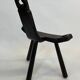 Vintage Spanish chair / stool 70s design brutalist