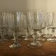 12 old and blown glass walking glasses
