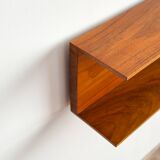 Étagère murale en noyer par Wilhelm Renz pour Walter Wirz, années 1960