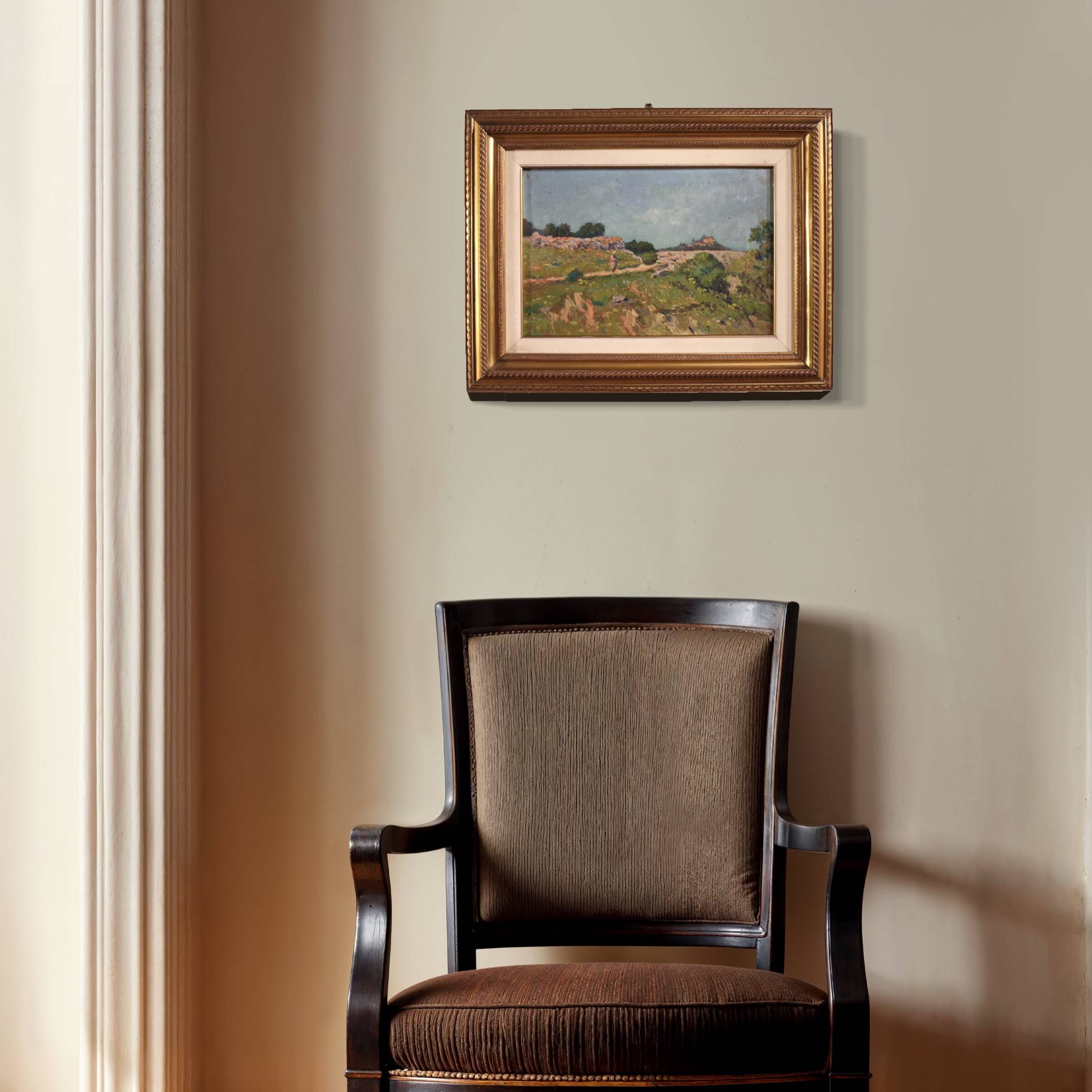 Signed Italian landscape painting from the 20th century