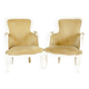 Fauteuils Bergère en hêtre de style rococo, début du 20e siècle, ensemble de 2