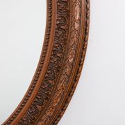Miroir mural ovale vintage de design italien, années 1980