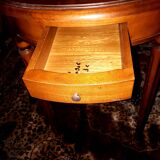 Louis XVI style mahogany pedestal games table
