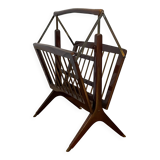 Vintage folding magazine rack by Cesare Lacca, Italian design 1960.