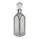 Magnificent crystal and silver-plated metal carafe bottle.