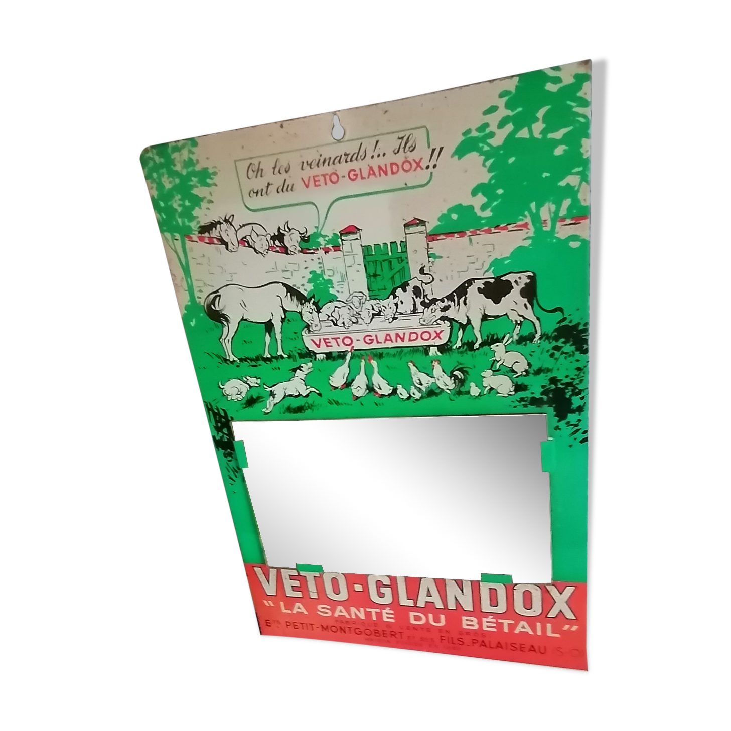 Veto Glandox sheet plate mirror advertising 1930