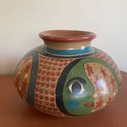 Vintage 90's Mexican ceramic vase