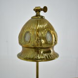 Brass Glass Vintage Table Lamp Style Vienna Secession, 1930s, Austria