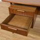 Mid-Century Teak Model 75 Freestanding Desk from Omann Jun, Denmark, 1950s
