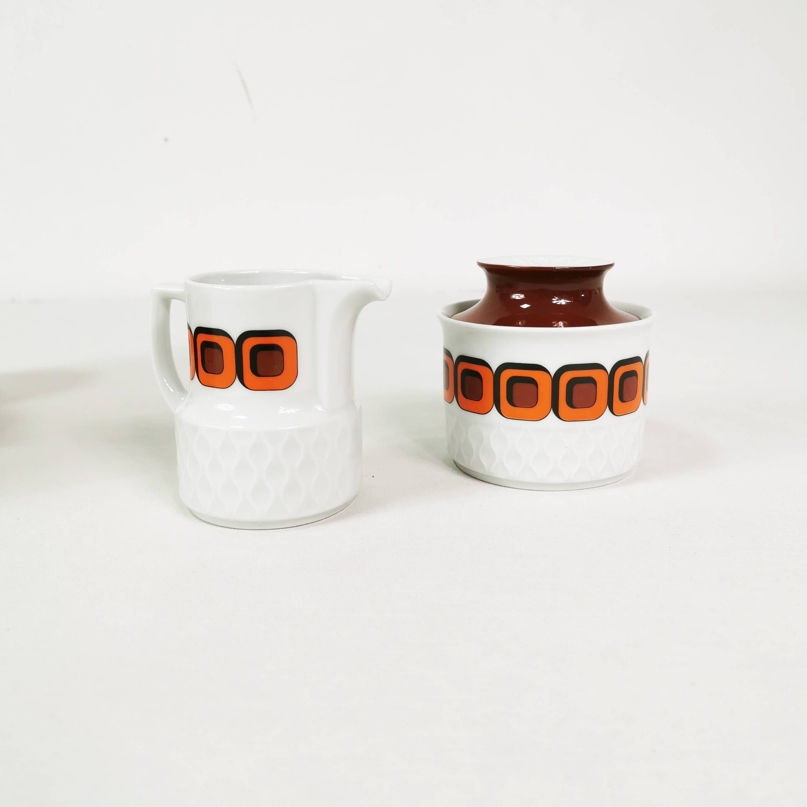 Space age coffee and tea set, Schirnding, Germany, 1970s.
