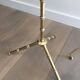 Floor lamp in faux-bamboo style, made of bronze and brass by Jacques Adnet