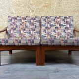 1960s/70s Teak 2-seater sofa by Glostrup Møbelfabrik Denmark Design