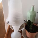 Glass paste mushroom lamp