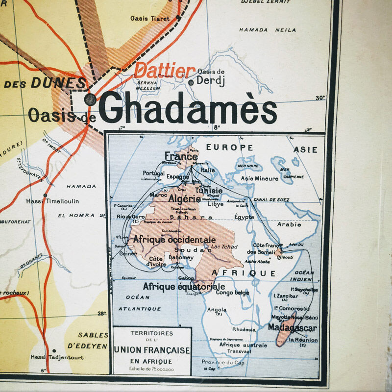 Vidal Lablache school map No.11 Algeria and Tunisia