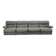 1970s Czechoslovak Space Age Four-Piece Sculptural Modular Sofa