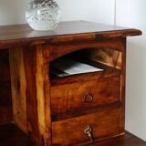 Antique solid walnut gadin desk