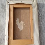 Canvas painting of a bouquet of flowers.