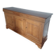 Low buffet in solid cherry wood, 3 doors, 3 drawers.