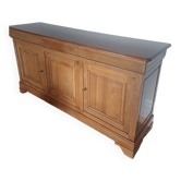 Buffet bas en merisier massif 3 portes 3 tiroirs