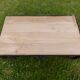 Vintage industrial coffee table antique marble trolley